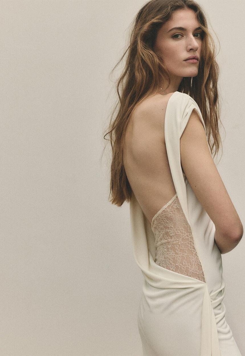 MANGO - Dress nala - natural