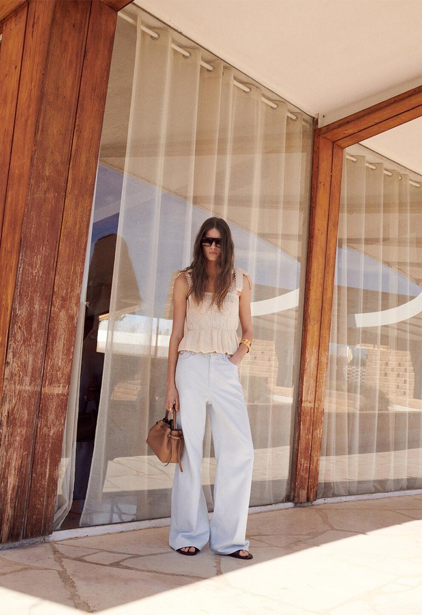 MANGO - Top amelie - light beige