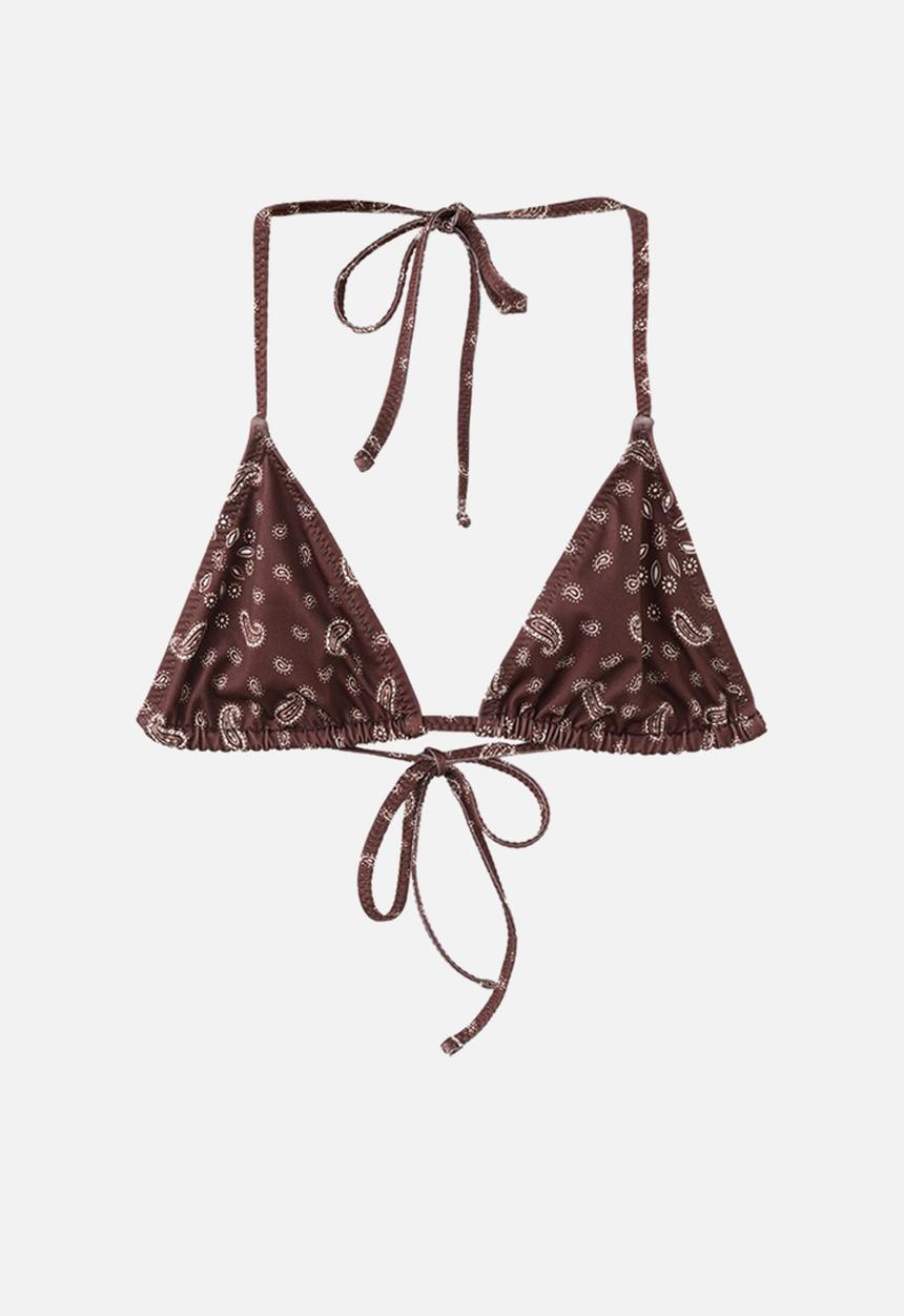 MANGO - Bikini top siena- brown
