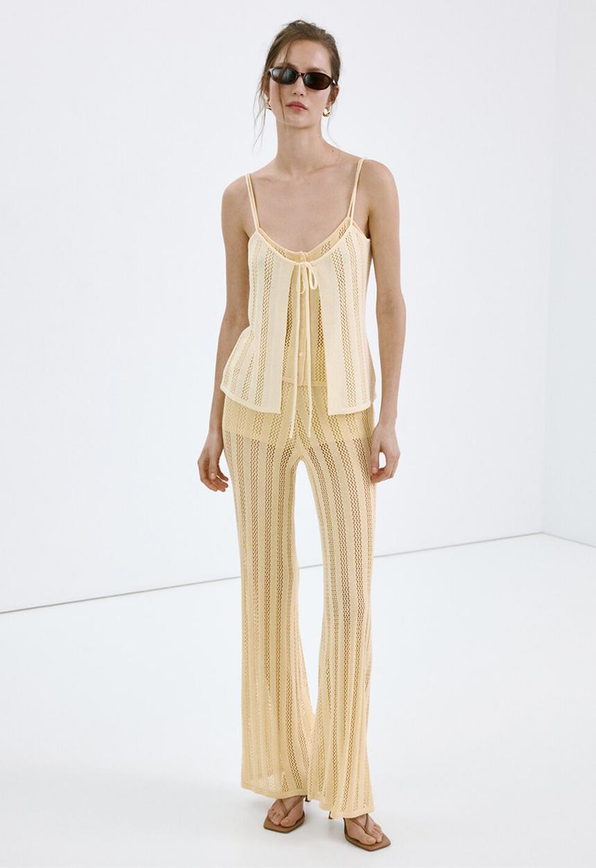 MANGO - Top lolai - light/pastel yellow