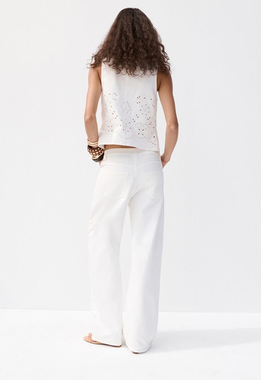 MANGO - Jeans joana - white