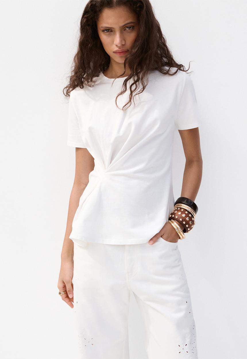 MANGO - Jeans joana - white