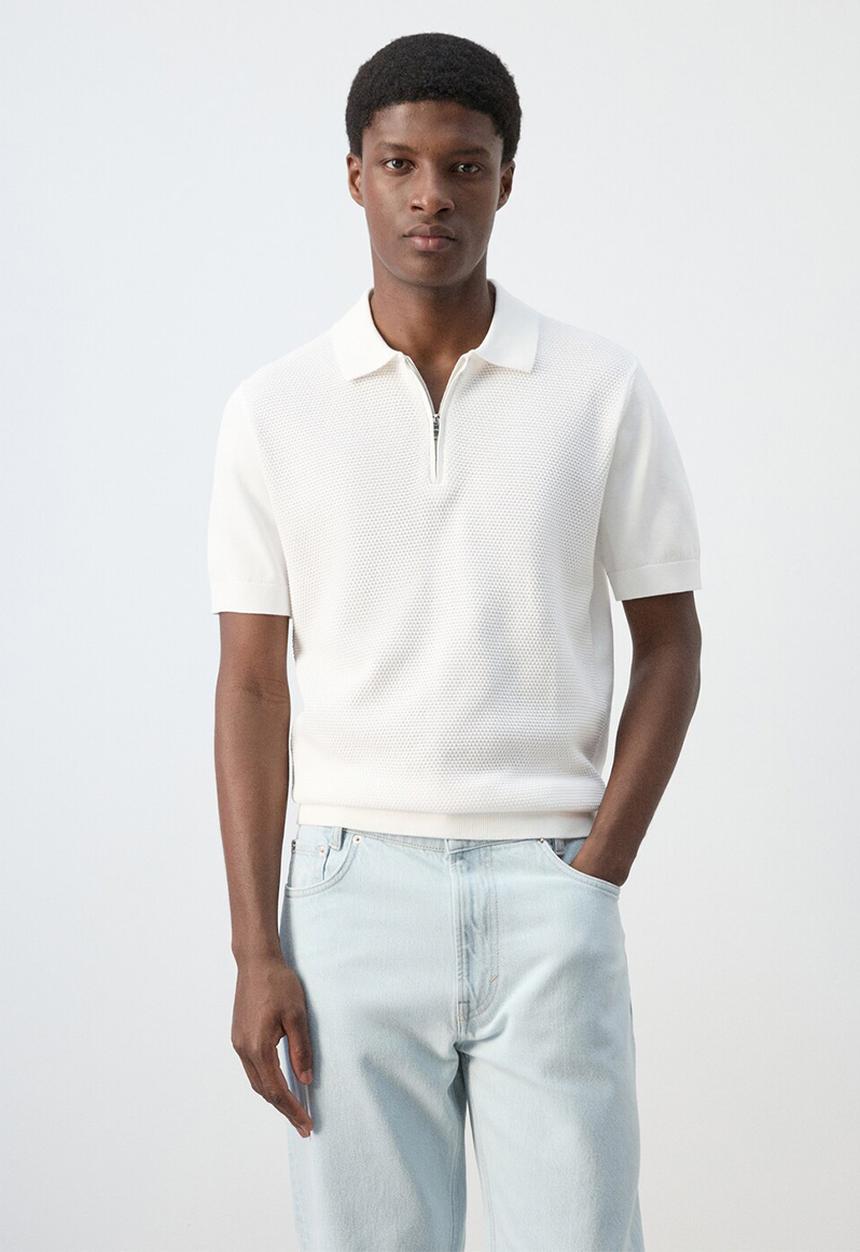 MANGO - Poloshirt Canario - Light Beige