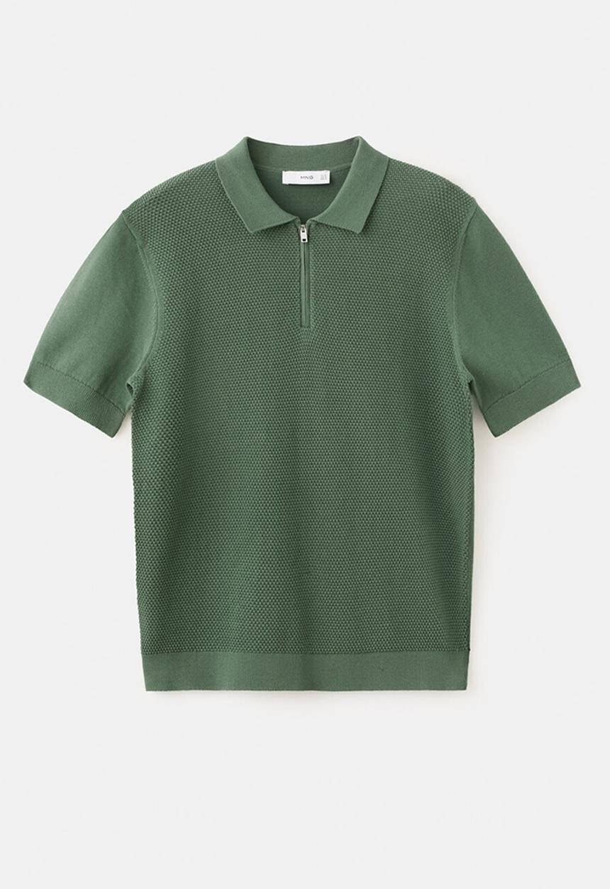 MANGO - Poloshirt Canario - Green