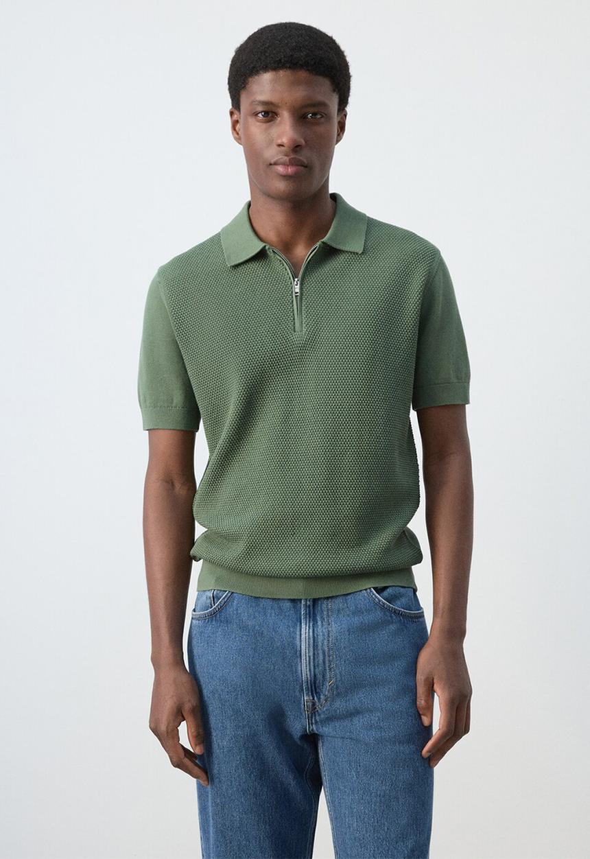MANGO - Poloshirt Canario - Green