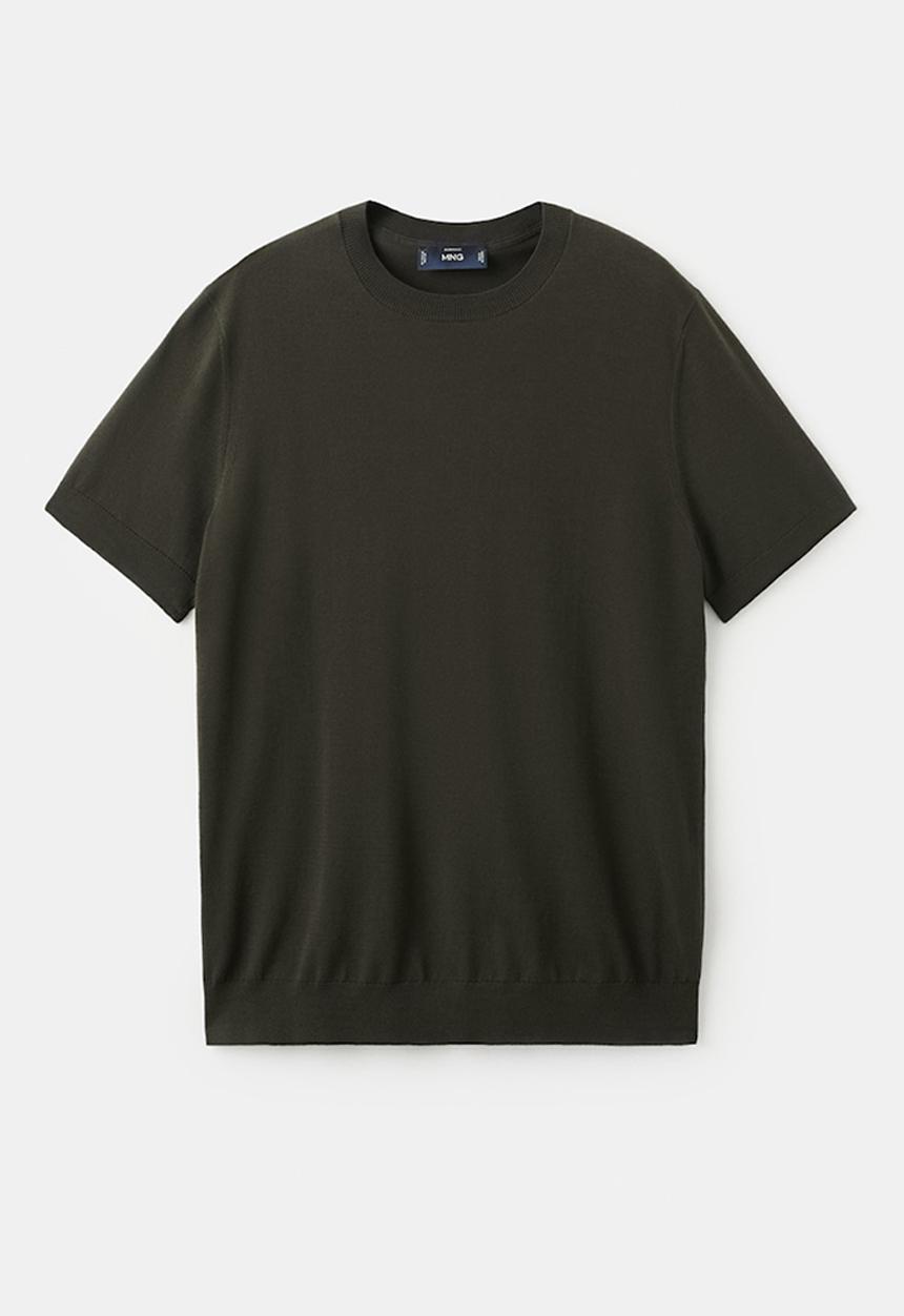 MANGO - T-Shirt Arraona -Dark Green