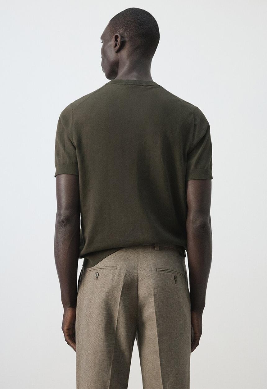 MANGO - T-Shirt Arraona -Dark Green