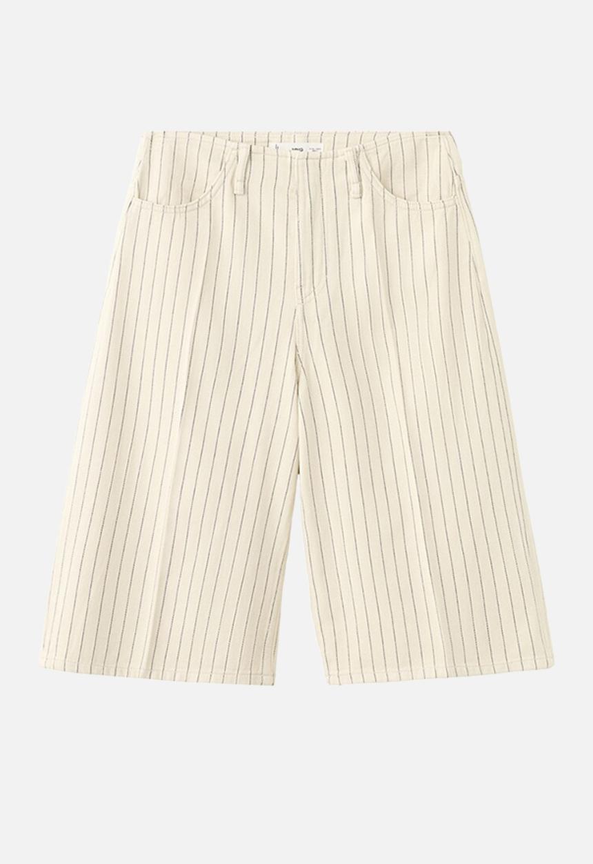 MANGO - Bermudas tony - light/pastel yellow