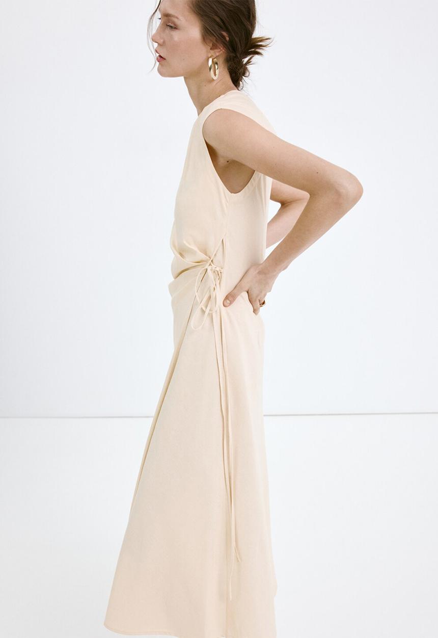 MANGO - Dress sieni - light beige