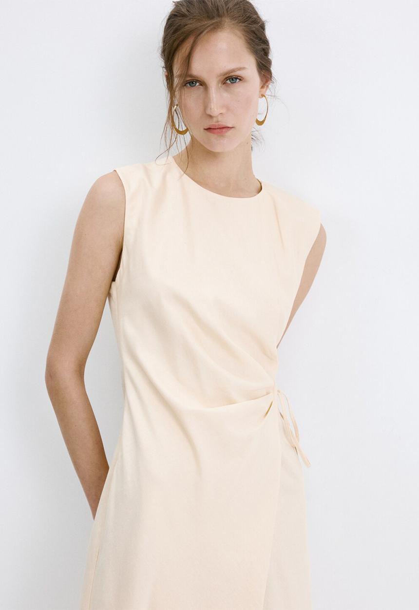 MANGO - Dress sieni - light beige