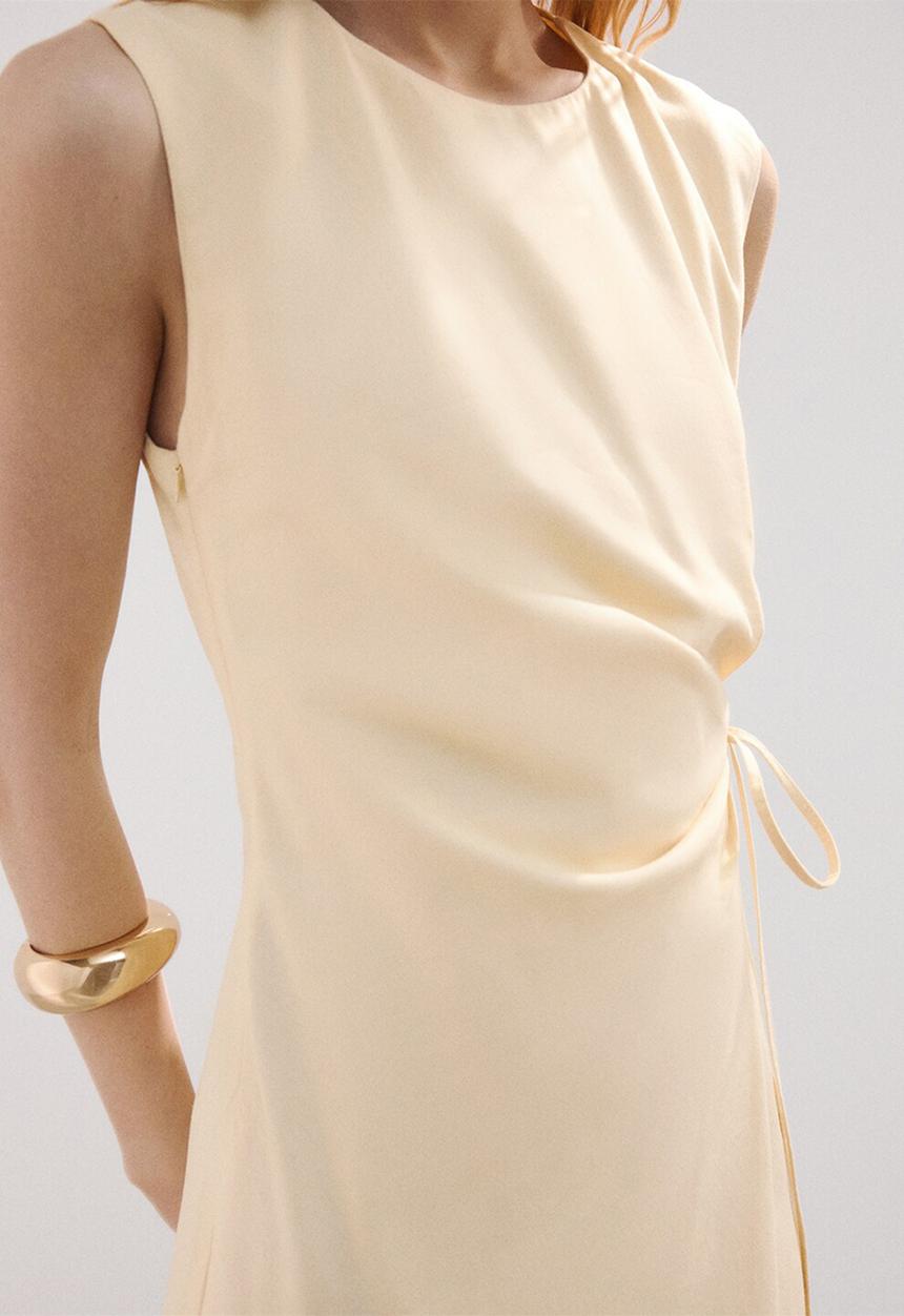 MANGO - Dress sieni - light beige