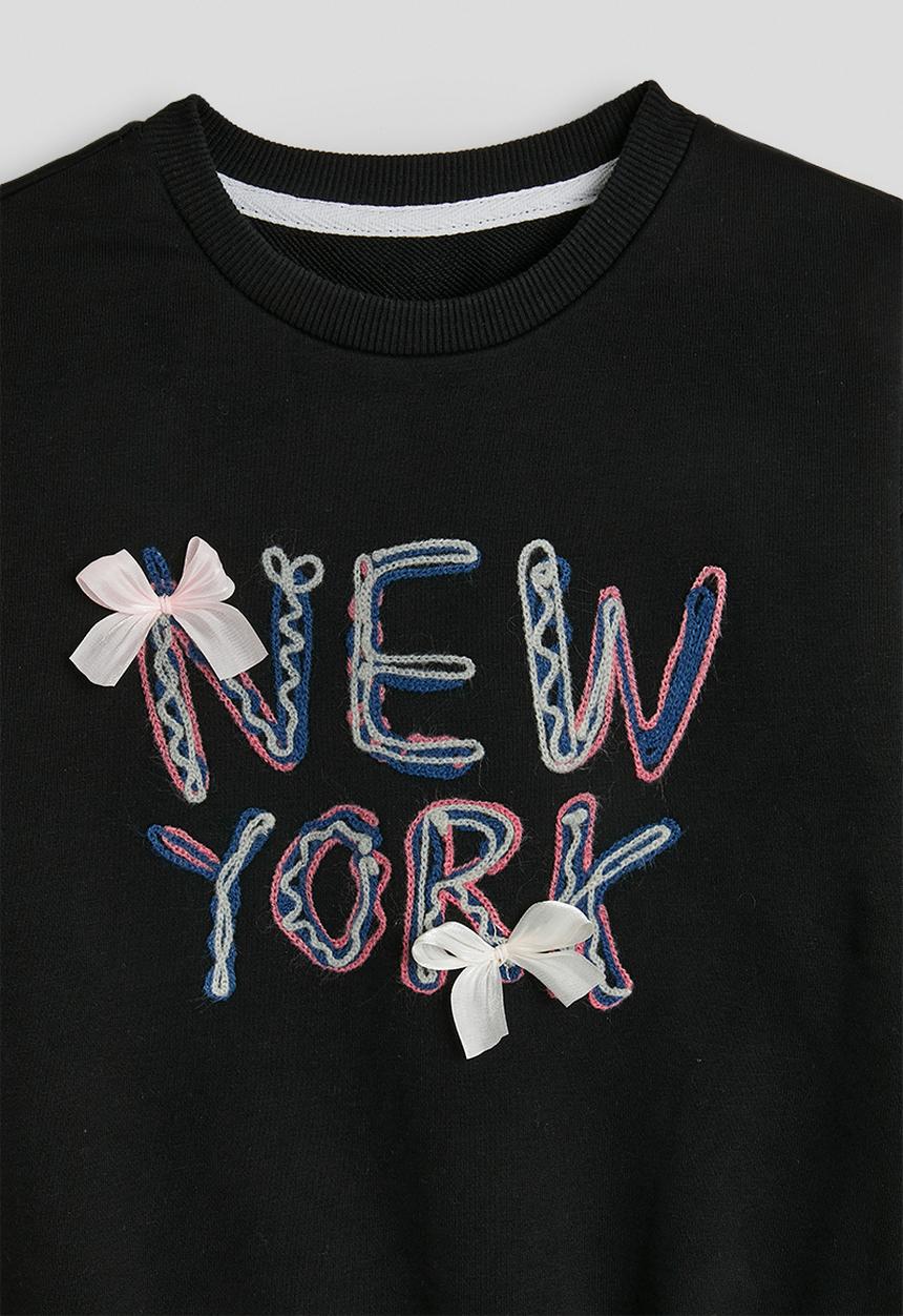 Pop Candy - Slogan sweater - black / new york