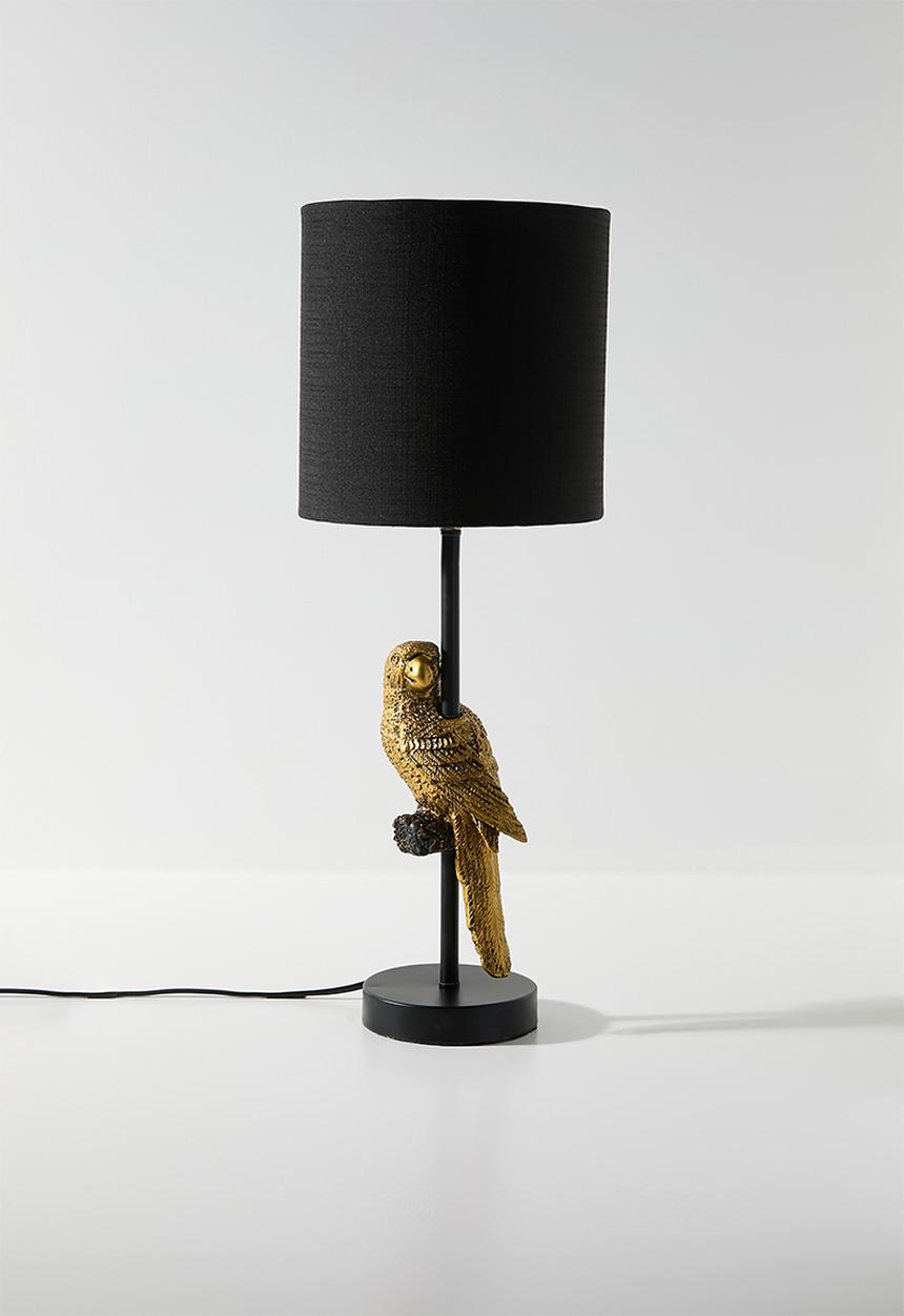 Sixth Floor - Parrot table lamp with shade - black