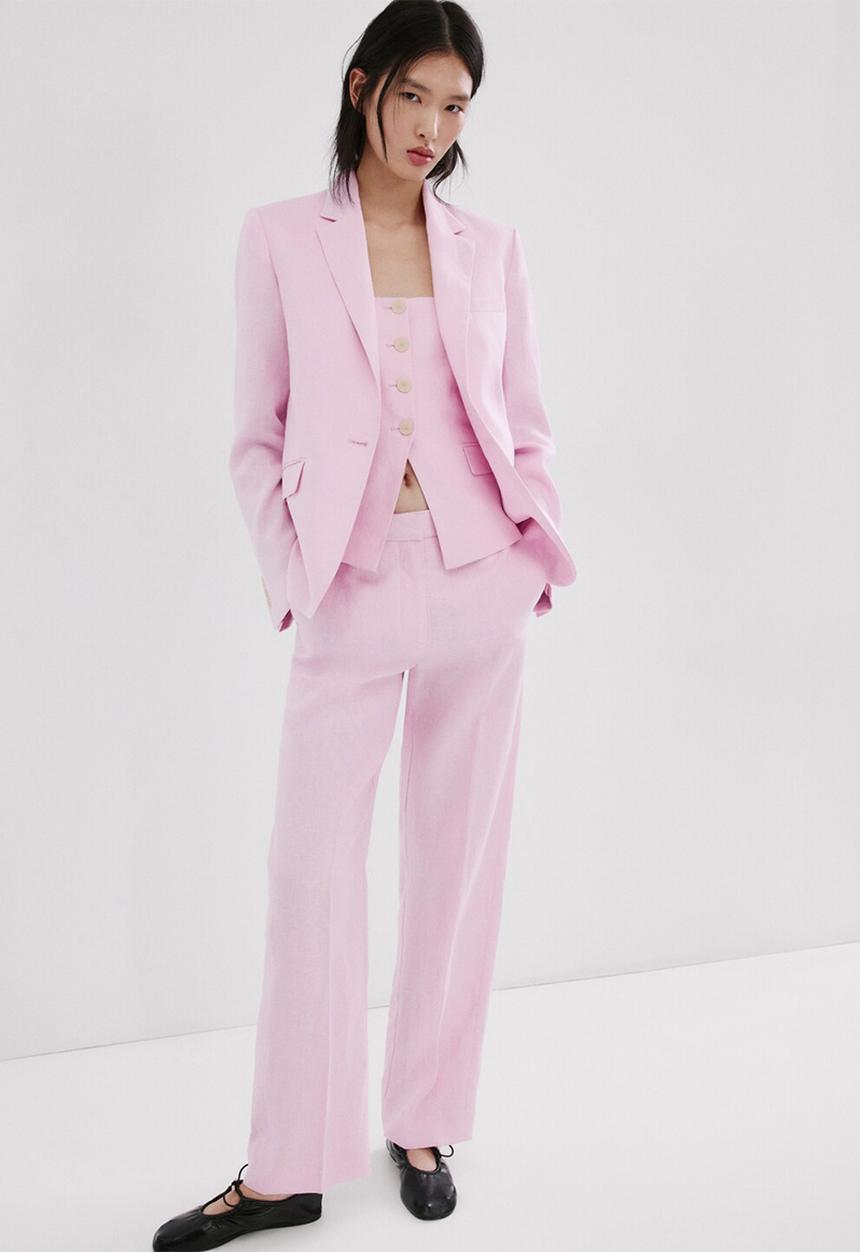 MANGO - Trousers boreli - pink