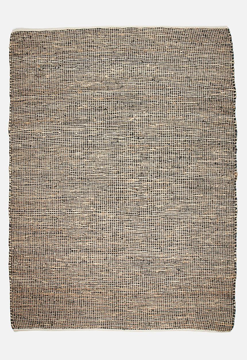 Sixth Floor - Hemp & leather rug