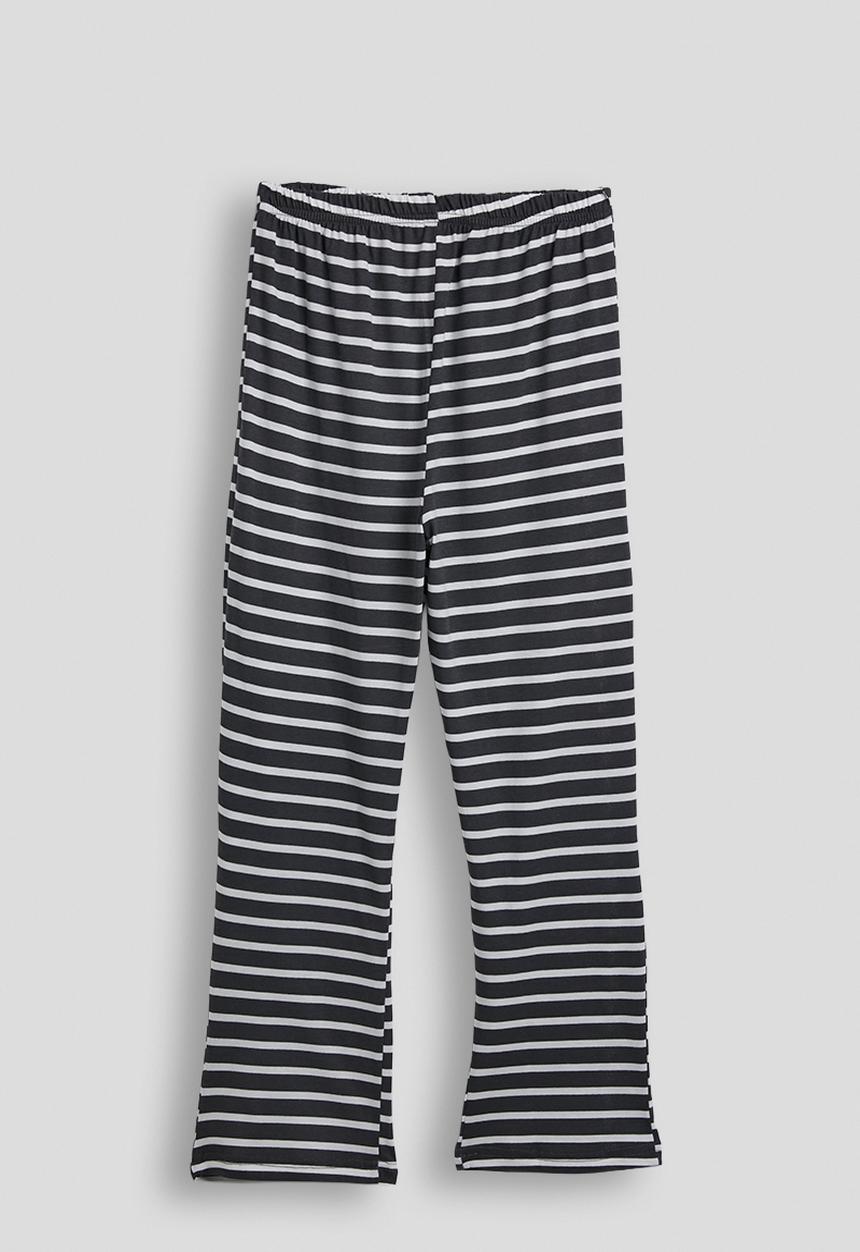Pop Candy - Pj set - black/charcoal stripe