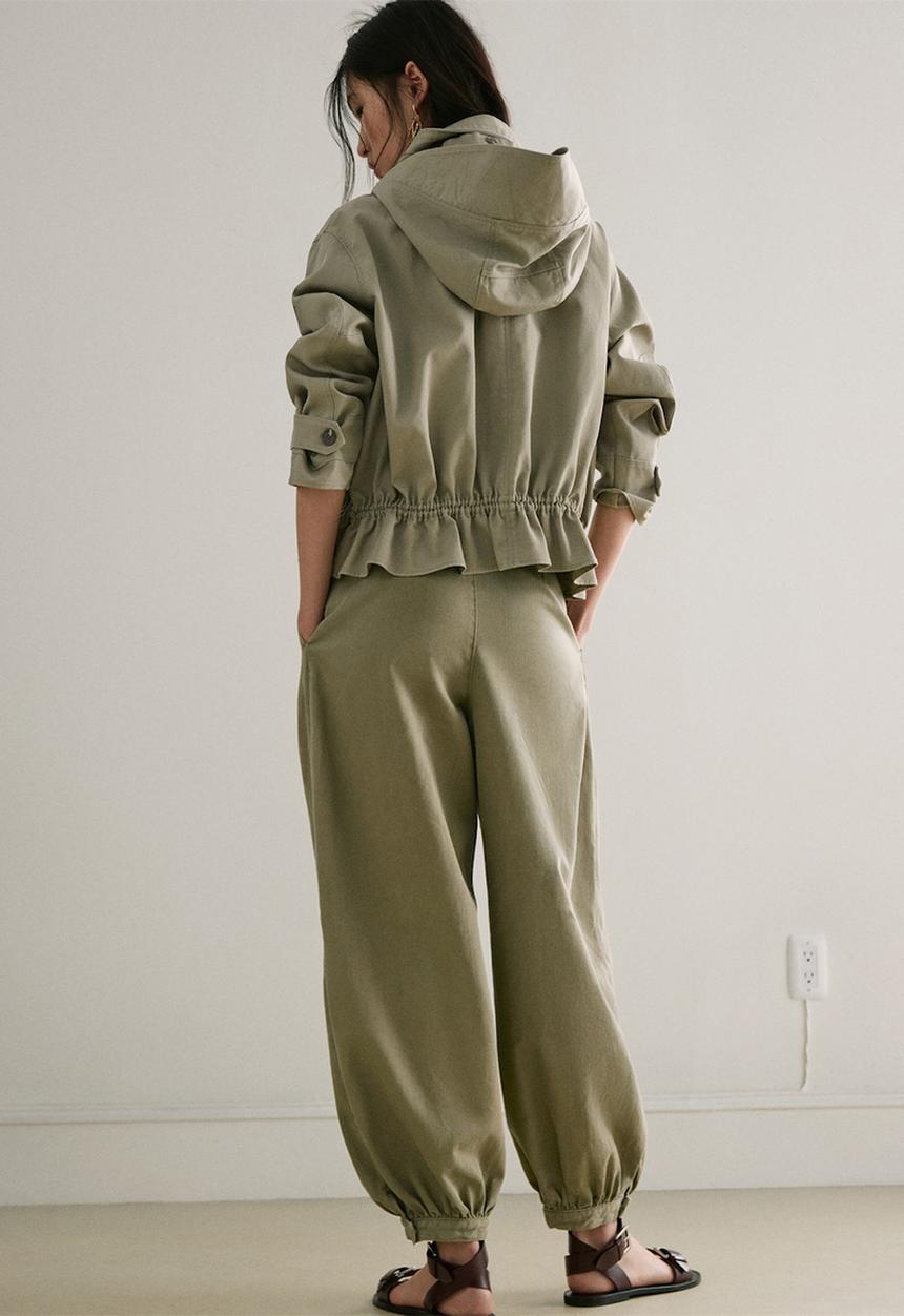 MANGO - Jeans souffle - khaki
