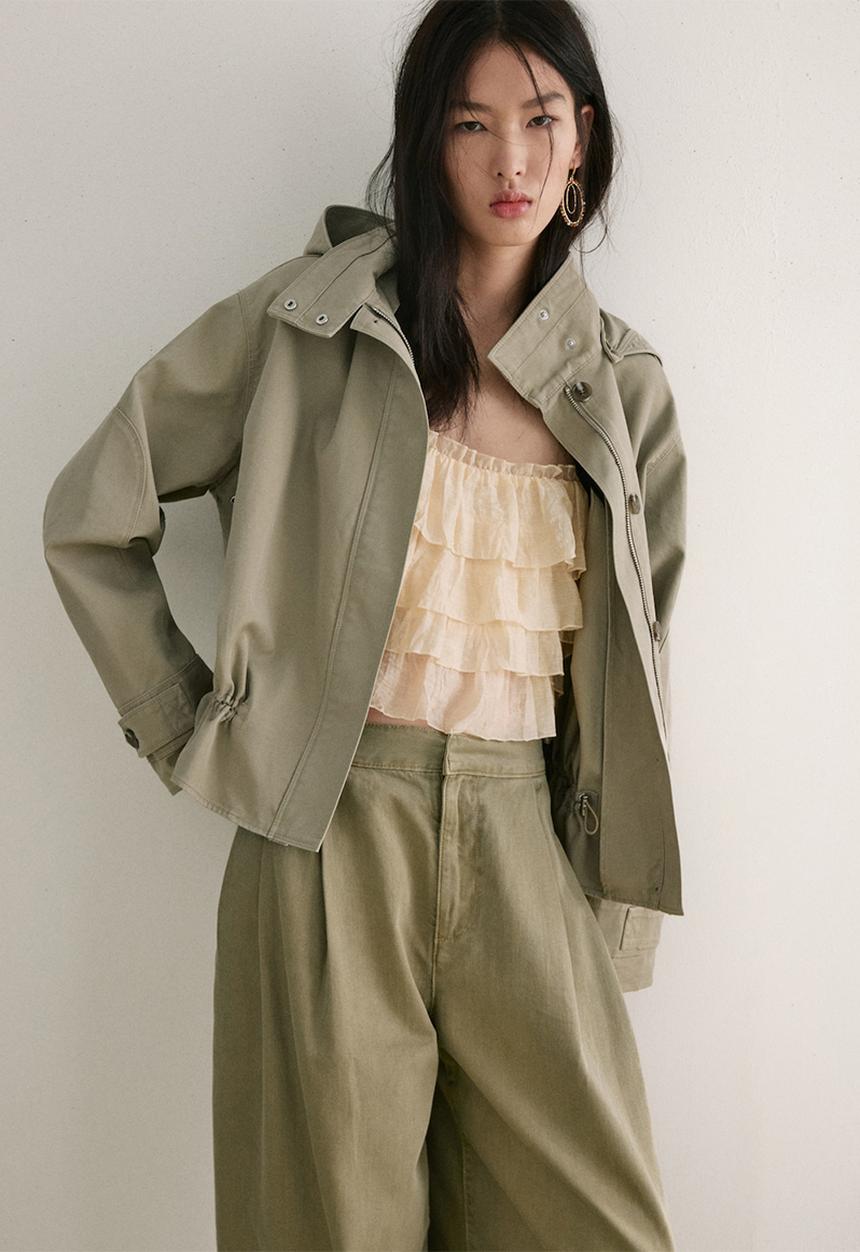 MANGO - Jeans souffle - khaki