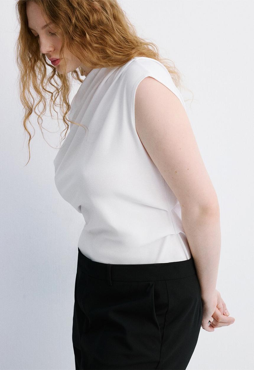 MANGO - T-shirt juline - white