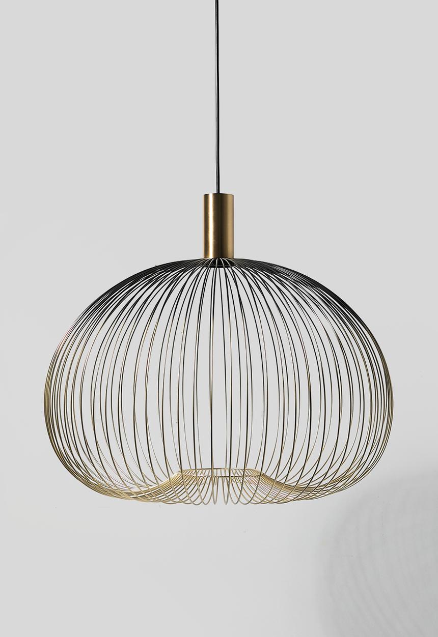 Sixth Floor - Meridian Wire pendant large - gold