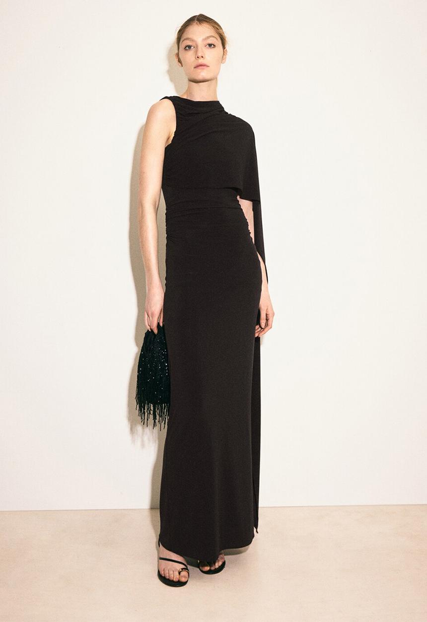 MANGO - Dress cape - brown