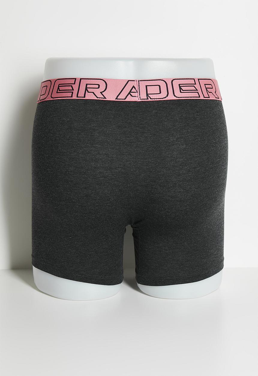 Under Armour - UA Performance Cotton 6" 3-Pack Boxerjock® - Black / Ass 