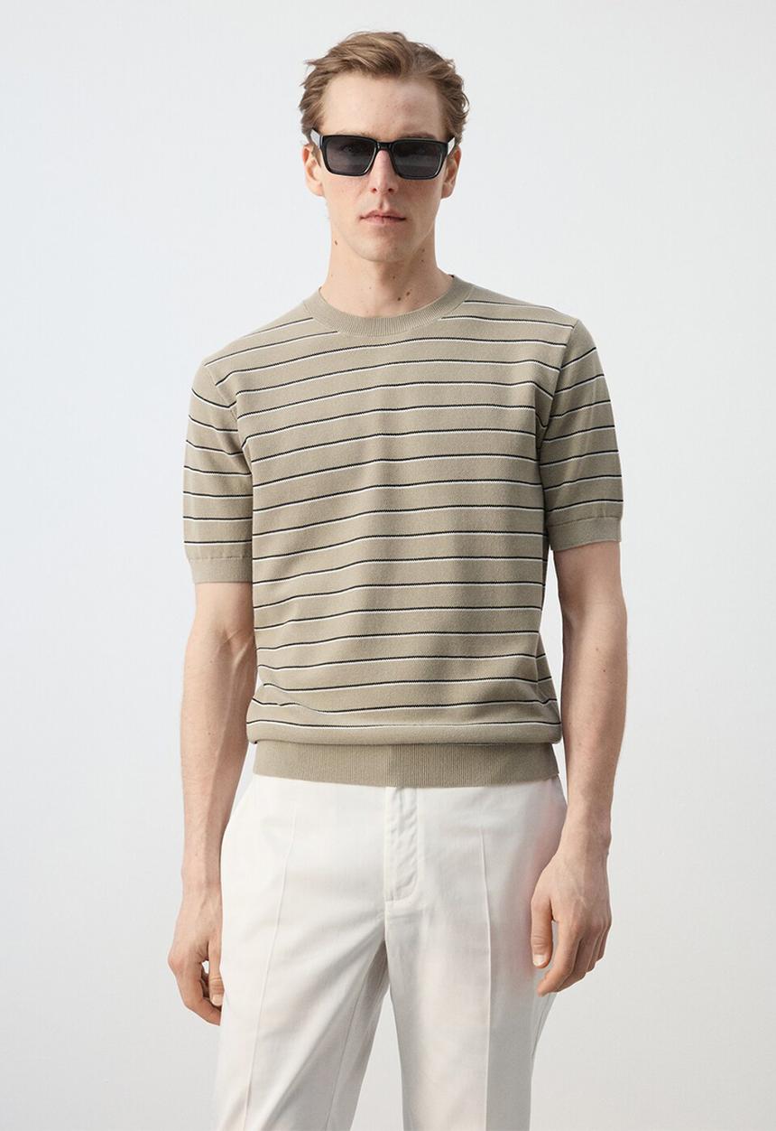 MANGO - T-Shirt Vela - Beige