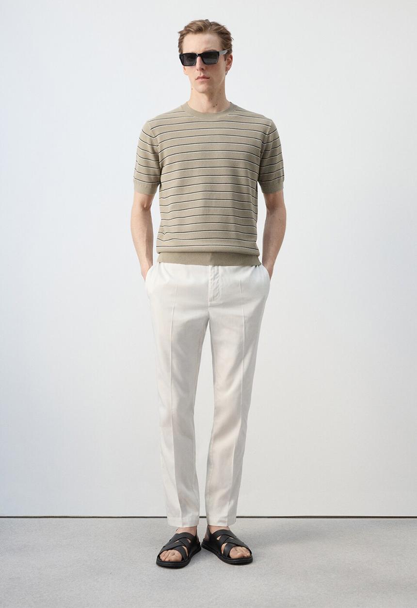 MANGO - T-Shirt Vela - Beige