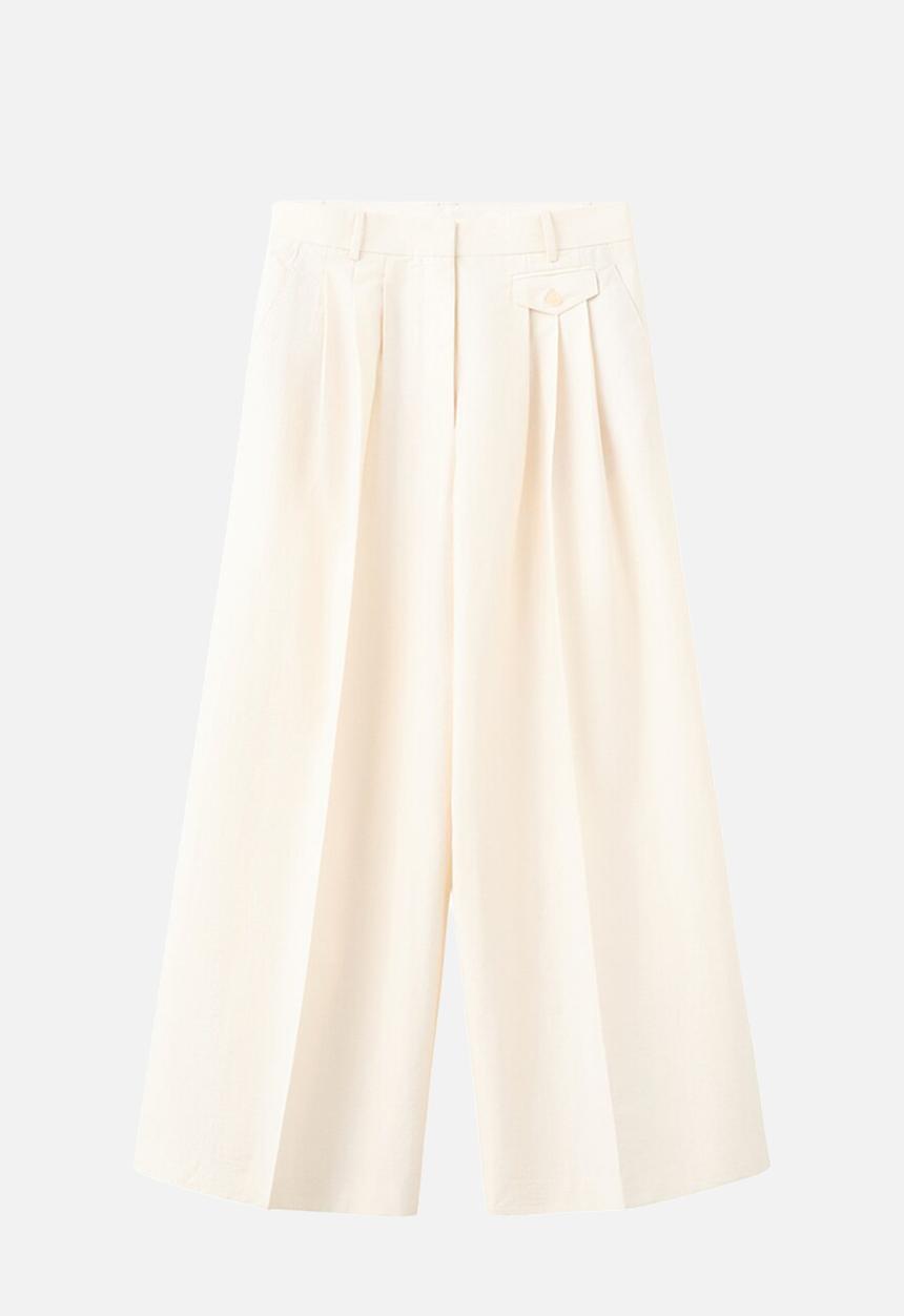 MANGO - Trousers tyty - light beige