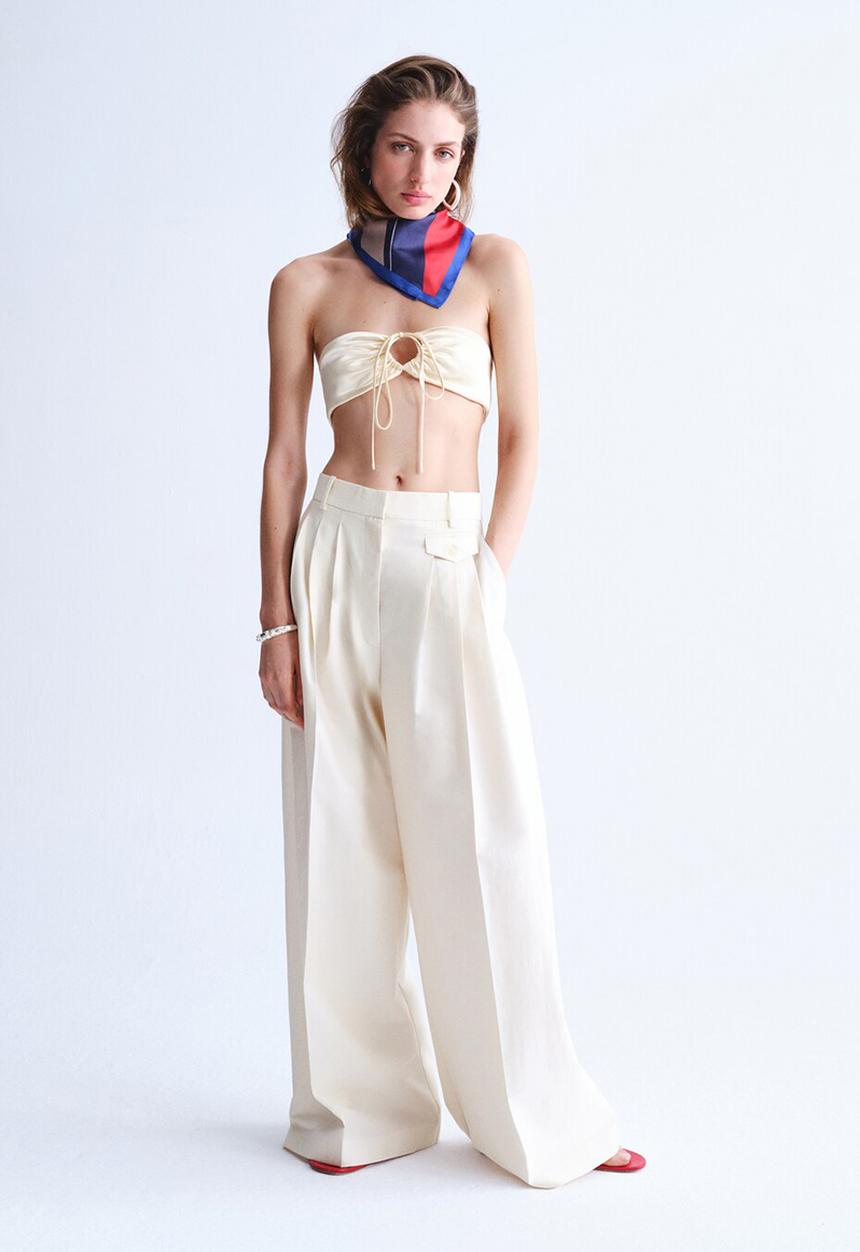 MANGO - Trousers tyty - light beige
