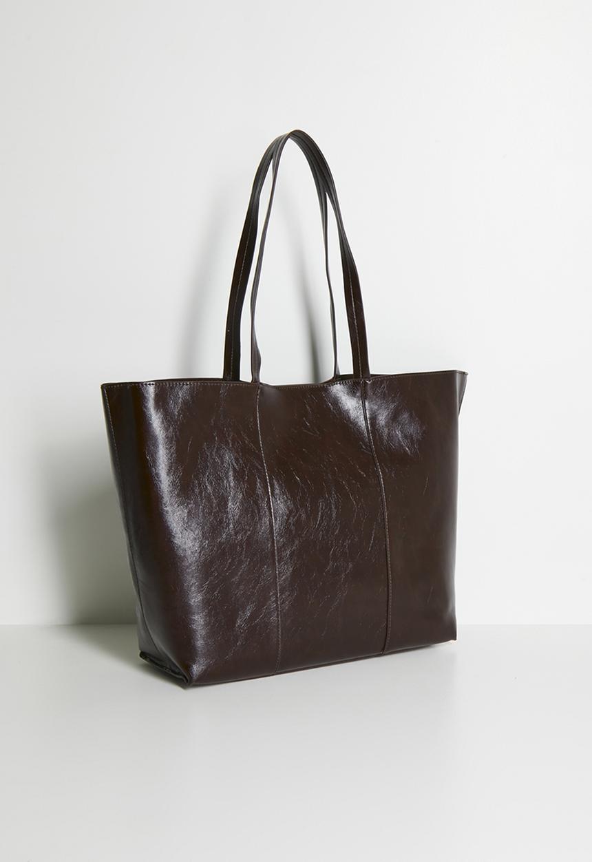 MANGO - Bag g oliver - dark brown
