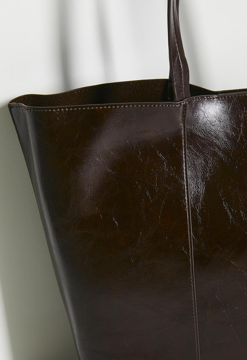 MANGO - Bag g oliver - dark brown