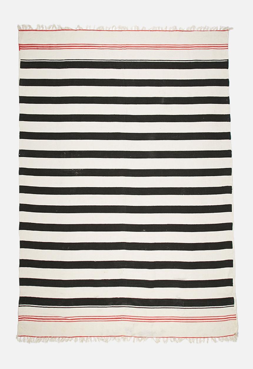 Sixth Floor - Panama stripe cotton rug