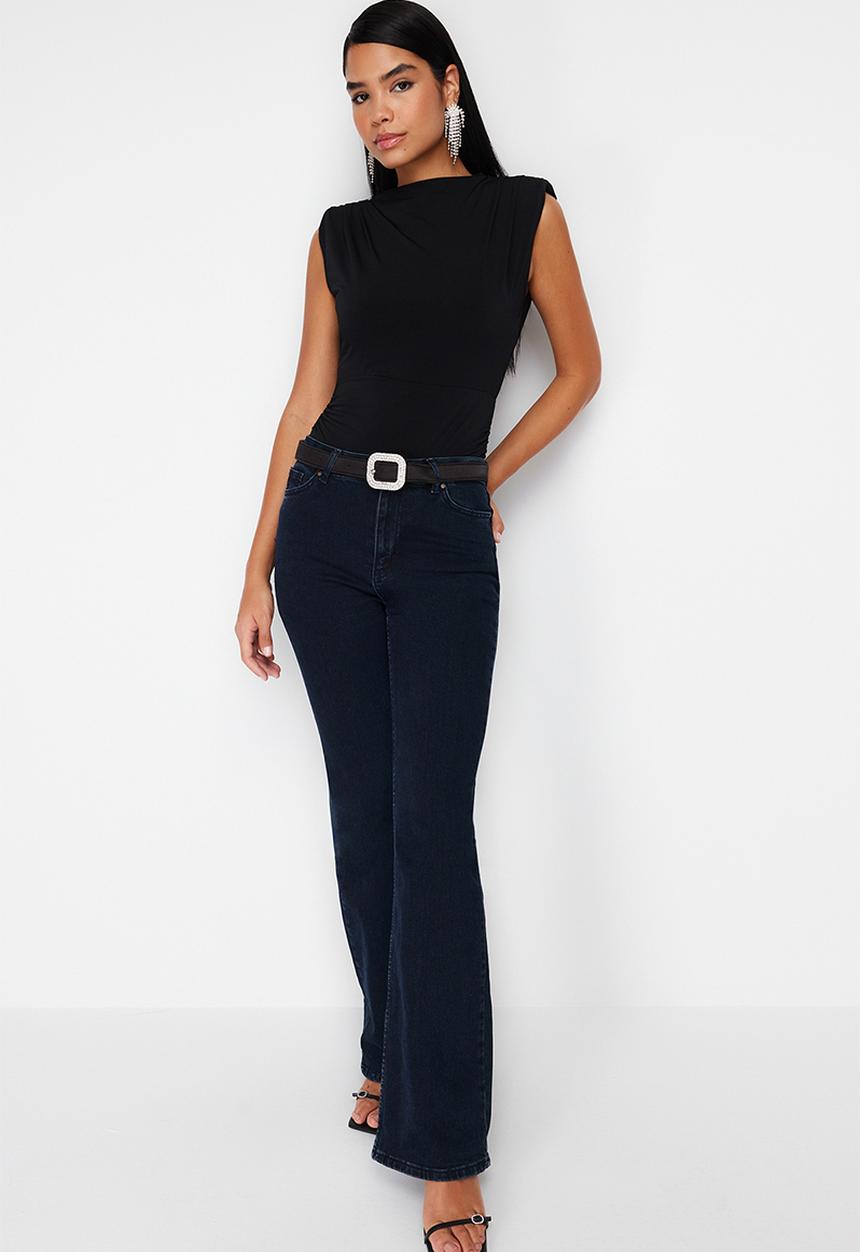 Trendyol - Knitted Bodysuit Fitted - Black