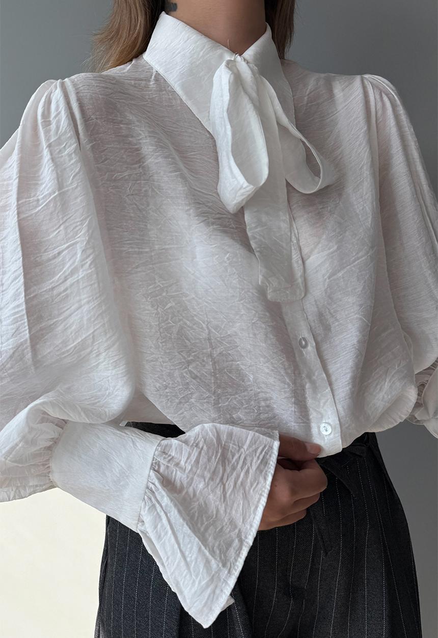 Trendyol - Binding Detail Boho Shirt - White