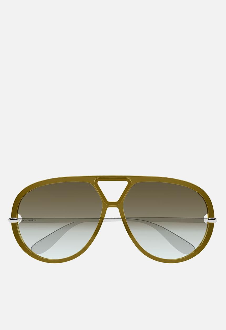 BOTTEGA VENETA - Classic aviator Sunglasses - Brown