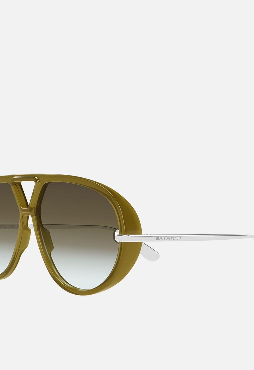 BOTTEGA VENETA - Classic aviator Sunglasses - Brown