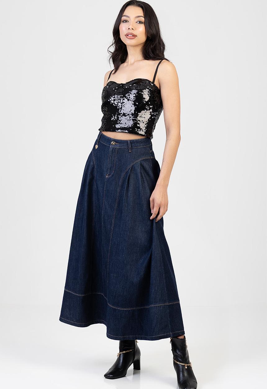 SISSY BOY - Cally Denim Skirt - Forever Blue