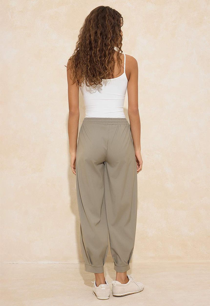Trendyol - Shalwar Style Trousers - Khaki