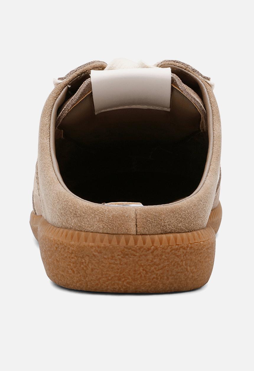 Steve Madden - Augustina sneaker - taupe/wht sue