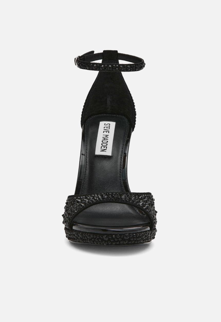 Steve Madden - Wiley heel - black rhinestones