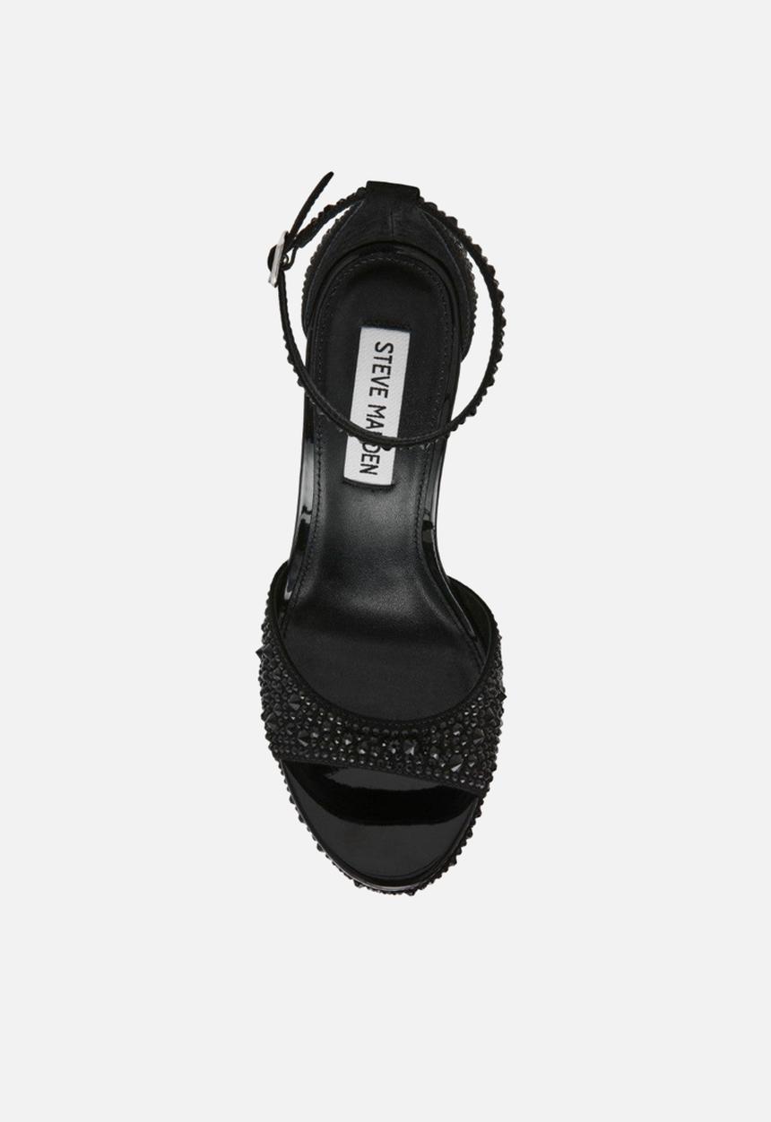 Steve Madden - Wiley heel - black rhinestones