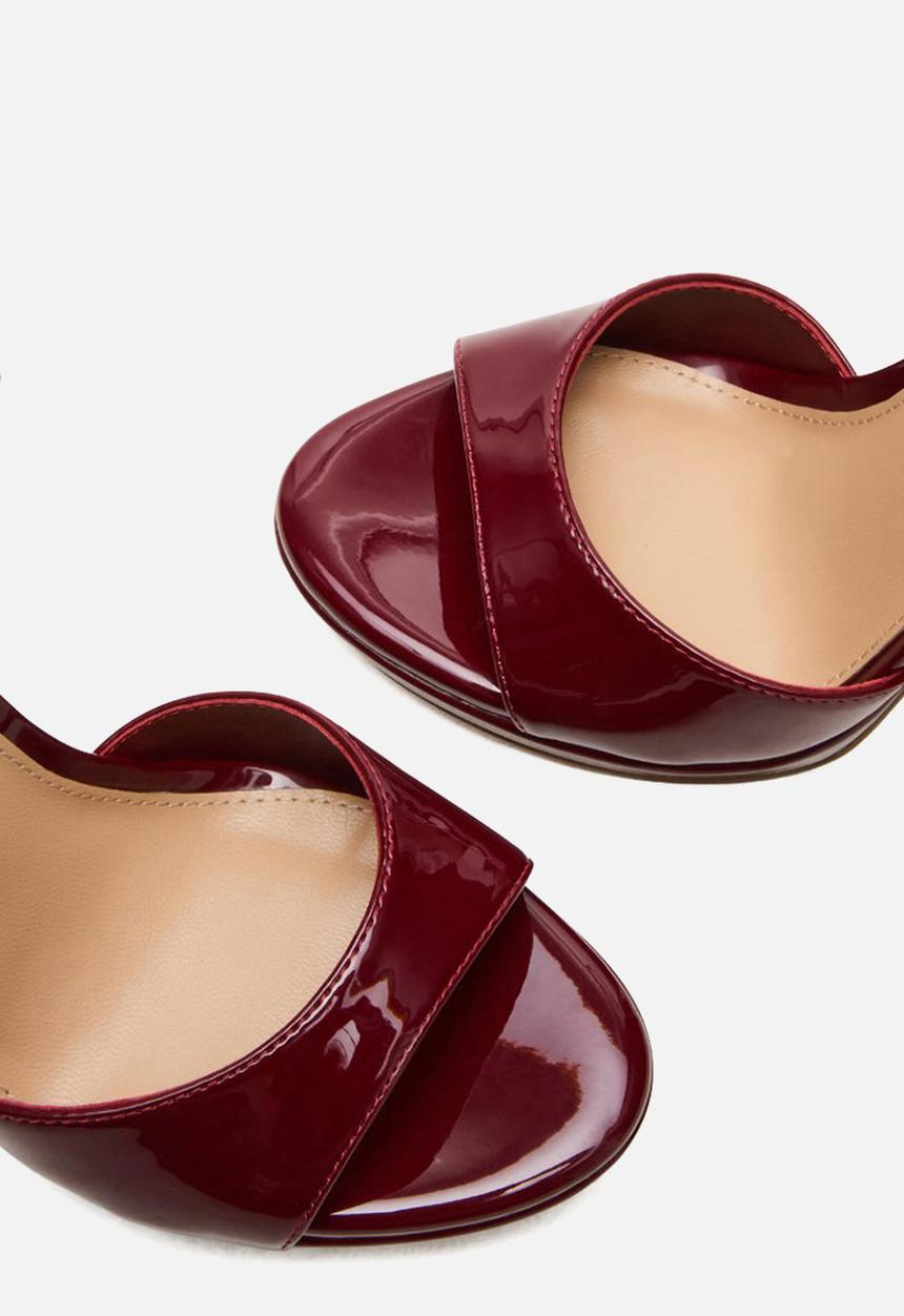 Steve Madden - Wiley heel - wine patent