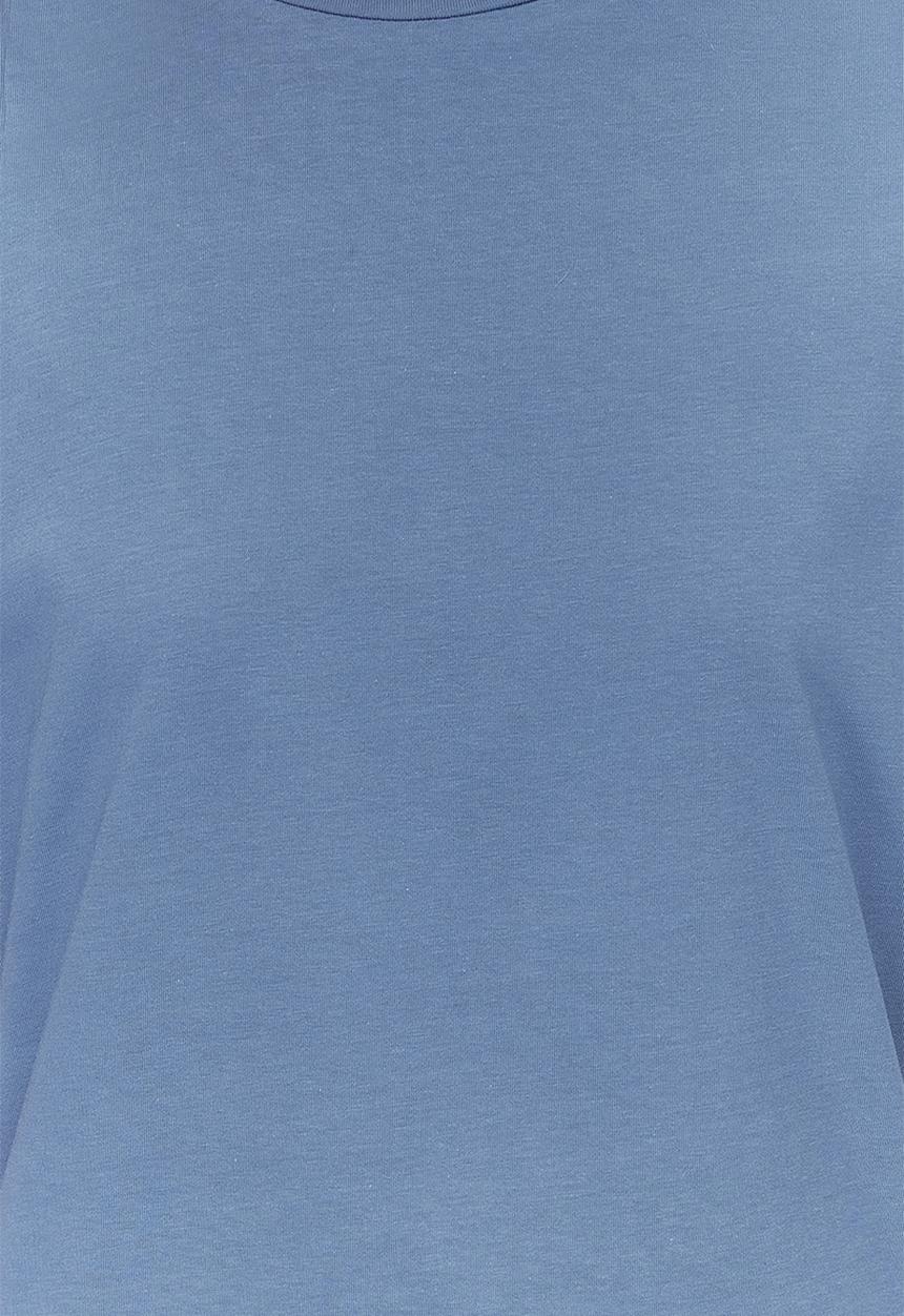 Trendyol - Crew Neck Basic T-Shirt - Indigo