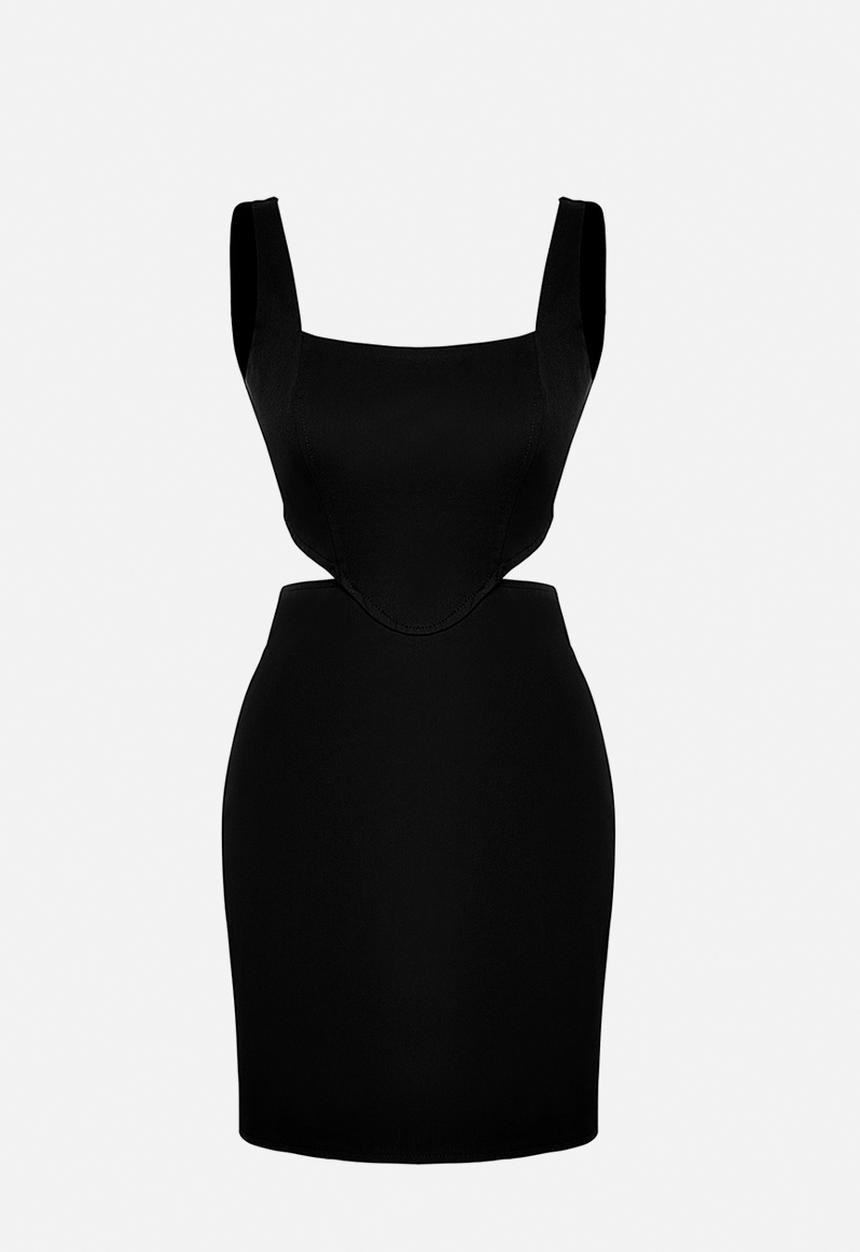 Trendyol - A-Line Mini  Woven Dress - Black