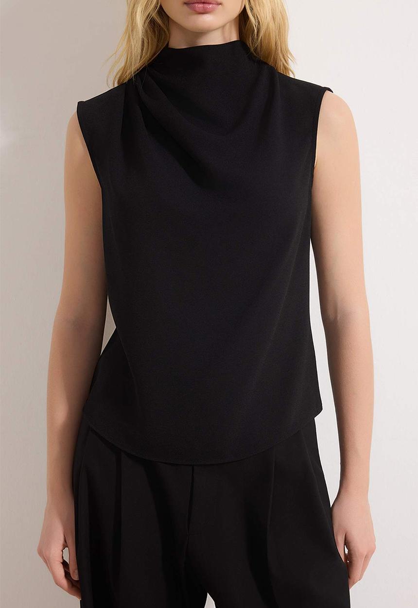 Trendyol - Woven Crepe Blouse - Black