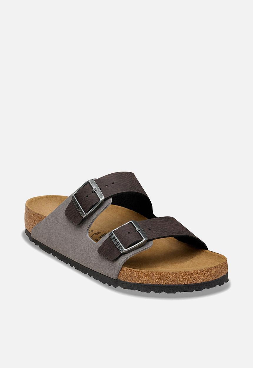 Birkenstock - Arizona SYN DDust Black/Birkibuc DarkGr - Black/Dark Gull Gray