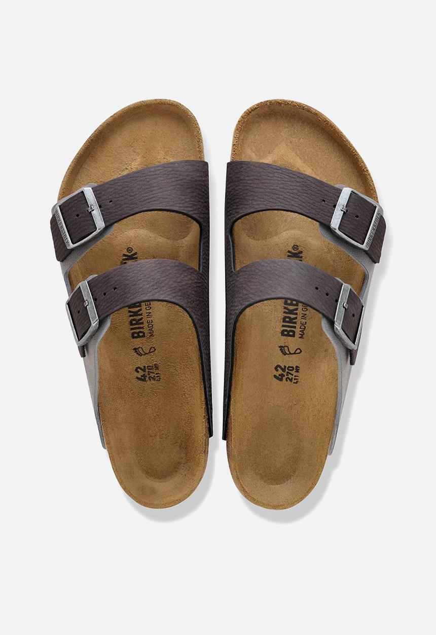 Birkenstock - Arizona SYN DDust Black/Birkibuc DarkGr - Black/Dark Gull Gray