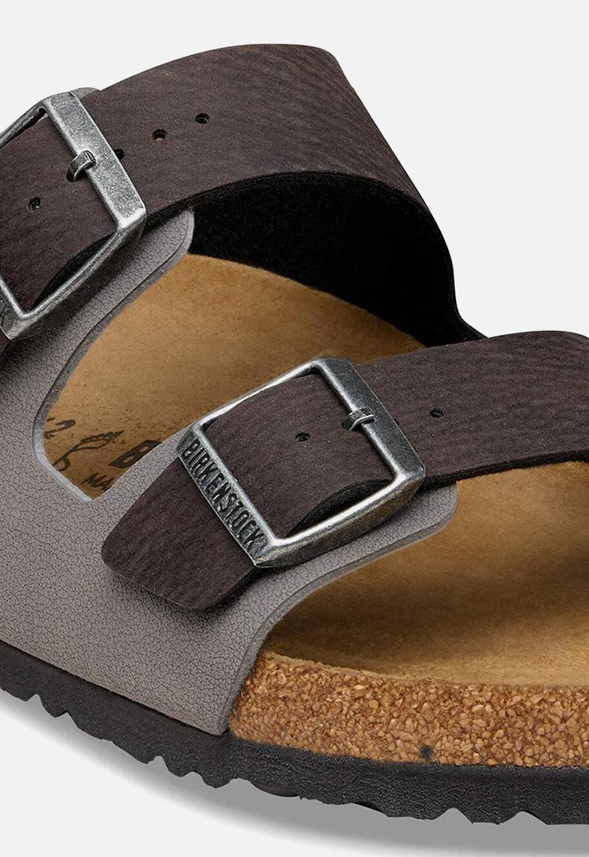 Birkenstock - Arizona SYN DDust Black/Birkibuc DarkGr - Black/Dark Gull Gray