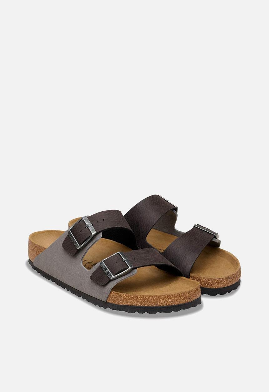 Birkenstock - Arizona SYN DDust Black/Birkibuc DarkGr - Black/Dark Gull Gray